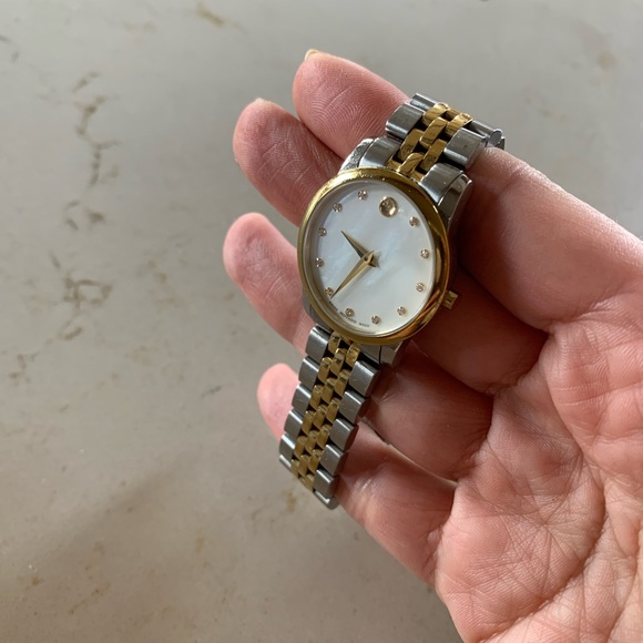 MOVADO Safiro Mother of Pearl Dial Diamond Ladies Watch No. 0606900 - Picture 5 of 7